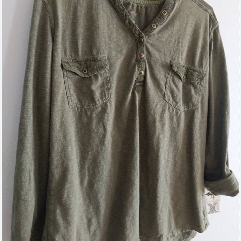Canyon River Blues Olive Button-Up Shirt